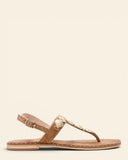 Sandli gioiello in pelle scamosciata
