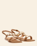 Sandali in pelle scamosciata