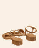 Sandali bassi in pelle scamosciata