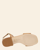 Sandali bassi in pelle scamosciata