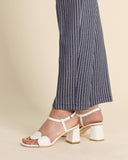 Sandali in pelle con tacco