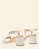 Sandali in pelle con tacco