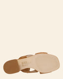 Sandali bassi in pelle scamosciata