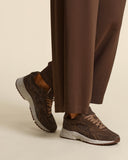 Sneakers in camoscio