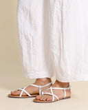 Sandali bassi in pelle