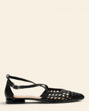 Ballerine in pelle intrecciata