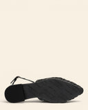 Ballerine in pelle intrecciata