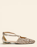 Ballerine in pelle intrecciata