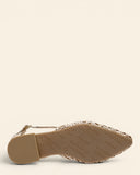 Ballerine in pelle intrecciata