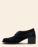 Stringate in suede