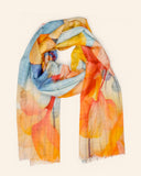 Stola in seta cotone modal e lino