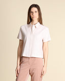 Camicia in cotone seersucker