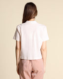 Camicia in cotone seersucker