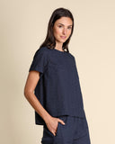 Blusa in sangallo di cotone