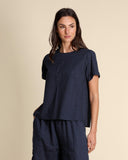 Blusa in sangallo di cotone