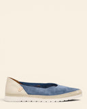 Ballerine in pelle scamosciata