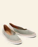 Ballerine in pelle scamosciata