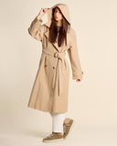 Trench con cappuccio
