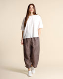 Pantaloni in lino e viscosa