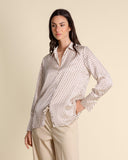 Camicia in twill a pois