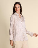 Camicia in twill a pois