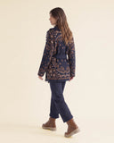 Cardigan jacquard con frange