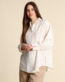 Camicia in mussola ricamata