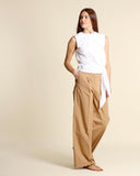 Pantaloni ampi in cotone