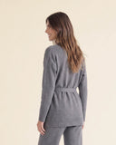Cardigan in misto viscosa, lana e cashmere