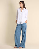 Jeans ampi in denim leggero