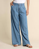 Jeans ampi in denim leggero