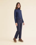 Pantaloni flare in cotone