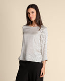 Blusa in twill a pois