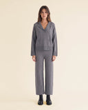 Pantaloni in maglia di misto viscosa, lana e cashmere
