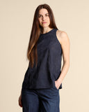 Top in mussola ricamato