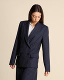 Giacca doppiopetto gessata