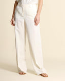 Pantaloni in lyocell e lino