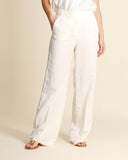 Pantaloni in lyocell e lino