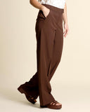 Pantaloni in lyocell e lino