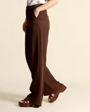 Pantaloni in lyocell e lino