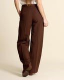 Pantaloni in lyocell e lino
