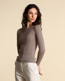 Lamé-Trikotpullover