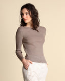 Lamé-Trikotpullover