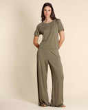 Pantaloni in jersey piquè