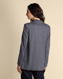 Giacca in jersey gessata