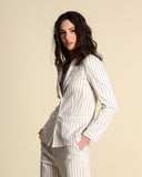 Nadelstreifen-Jerseyjacke