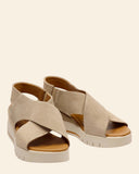 Sandali in pelle scamosciata