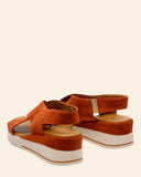 Sandali in pelle scamosciata