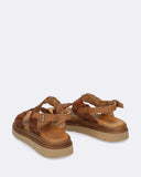 Sandali in pelle intrecciata