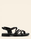 Sandali in pelle intrecciata